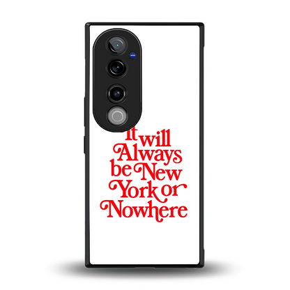 Newyorker back phone cover | glass case for vivo v40 pro
