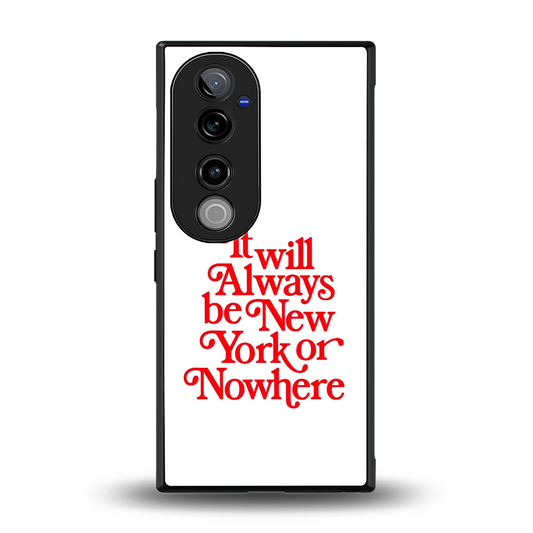 Newyorker back phone cover | glass case for vivo v40 pro