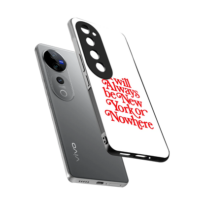 Newyorker sleek vivo v40 pro cover with tempered glass back and TPU edges