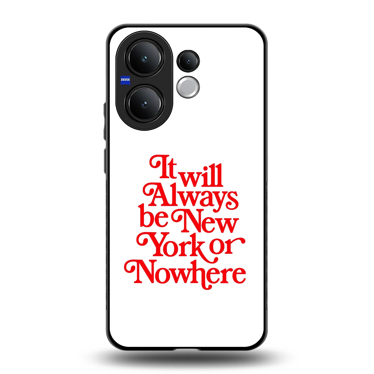 Newyorker back phone cover | glass case for vivo v60