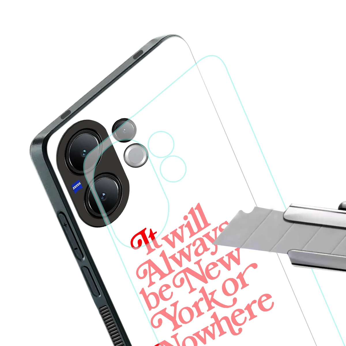 Newyorker stylish phone case for vivo v60 | glossy glass and slim fit