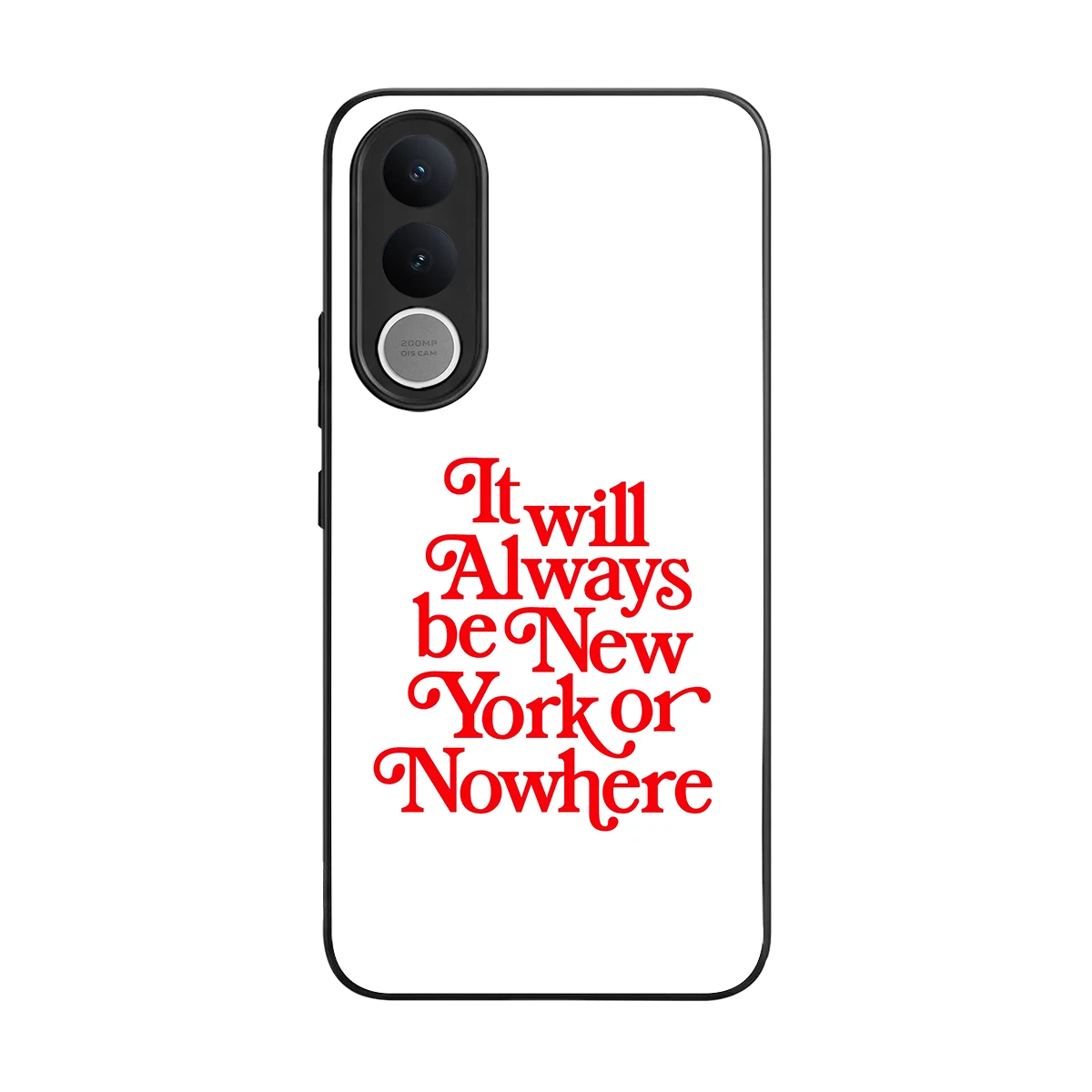 Newyorker back phone cover | glass case for vivo v70 fe