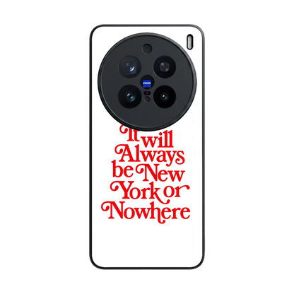 Newyorker back phone cover | glass case for vivo x200 pro