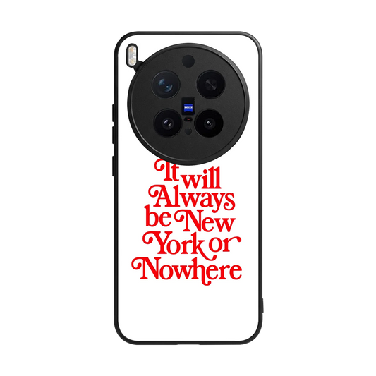Newyorker back phone cover | glass case for vivo x300 pro