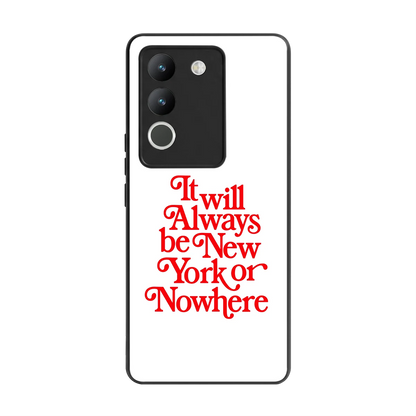 Newyorker back phone cover | glass case for vivo y200 5g