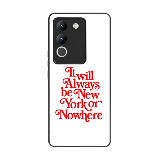 Newyorker back phone cover | glass case for vivo y200 5g