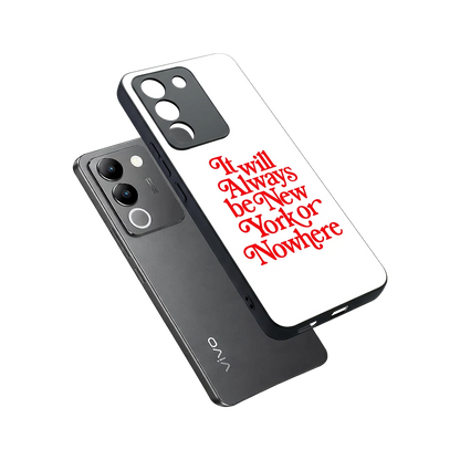 Newyorker sleek vivo y200 5g cover with tempered glass back and TPU edges