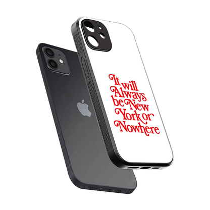 Newyorker sleek iphone 11 cover with tempered glass back and TPU edges