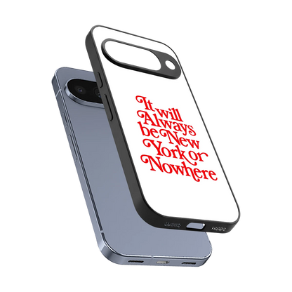 Newyorker sleek google pixel 10 cover with tempered glass back and TPU edges
