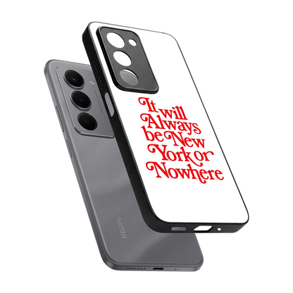Newyorker sleek redmi 15 5g cover with tempered glass back and TPU edges