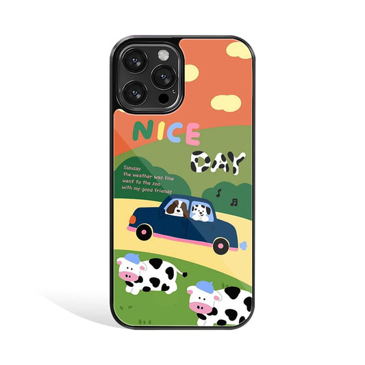 Premium Glass Back Mobile Phone Cover for iPhone, Samsung, OnePlus, Google Pixel, Redmi, Oppo, Vivo & Realme