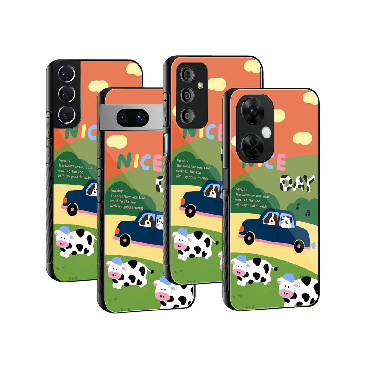 Stylish Glass Back Case for All Smartphones iPhone, Samsung, OnePlus, Pixel, Redmi, Oppo, Vivo, Motorola