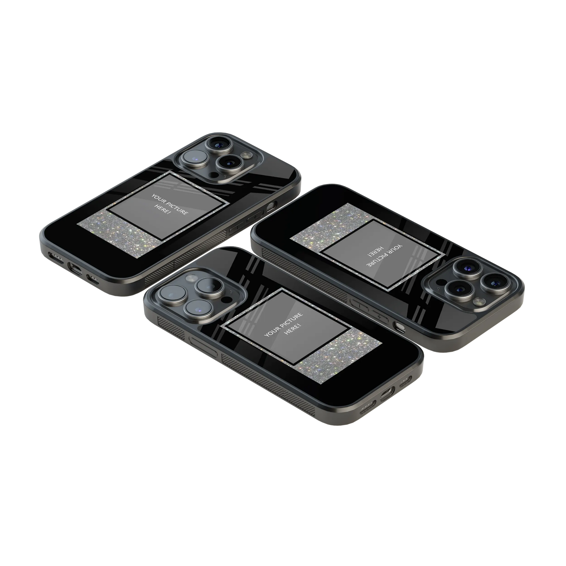 Polaroid Personalised Glass Phone Case