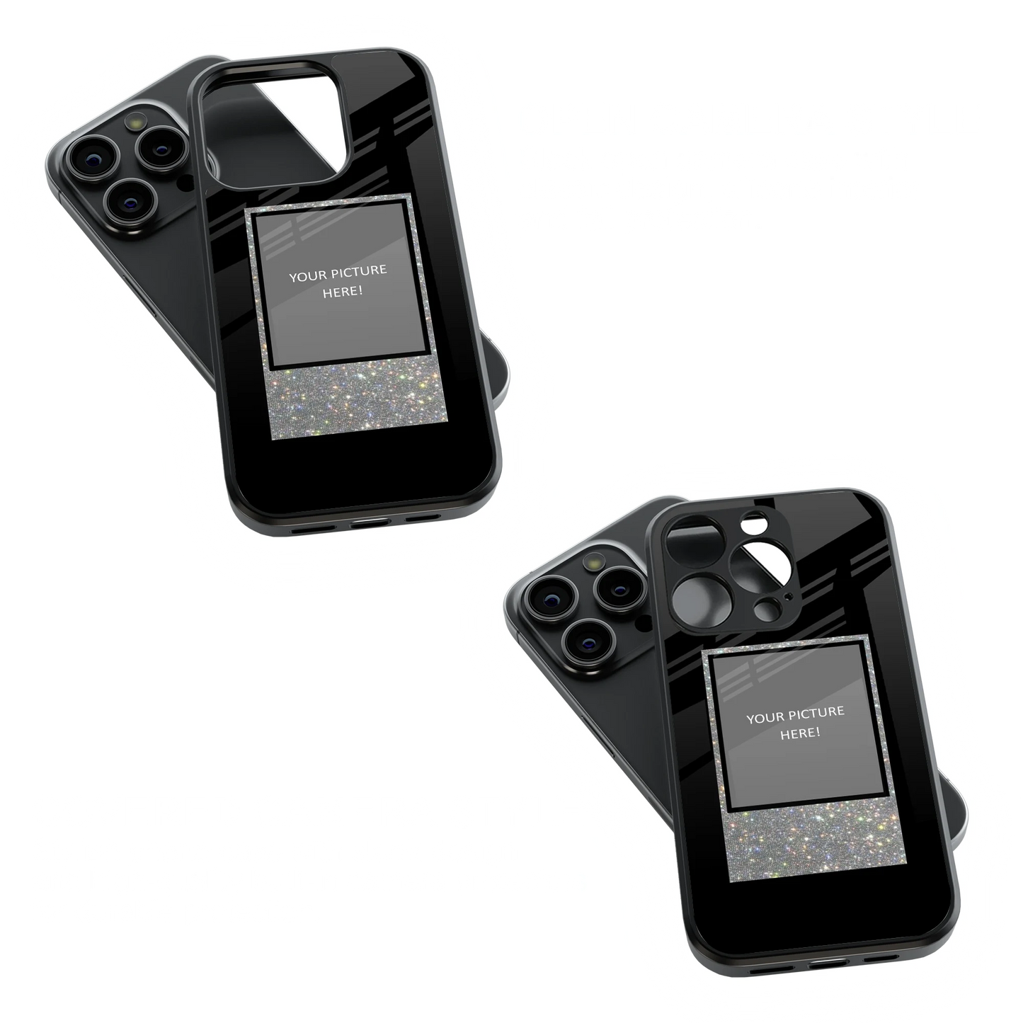 Polaroid Personalised Glass Phone Case