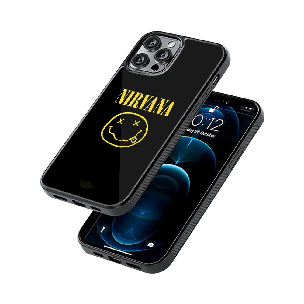Protective Glass Back Phone Case Compatible with iPhone, Samsung, OnePlus, Pixel & More