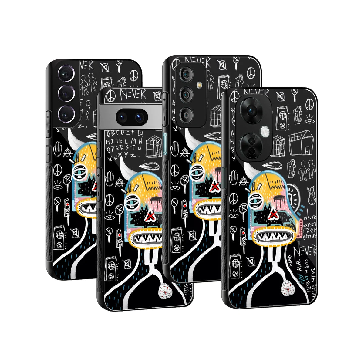 Stylish Glass Back Case for All Smartphones iPhone, Samsung, OnePlus, Pixel, Redmi, Oppo, Vivo, Motorola