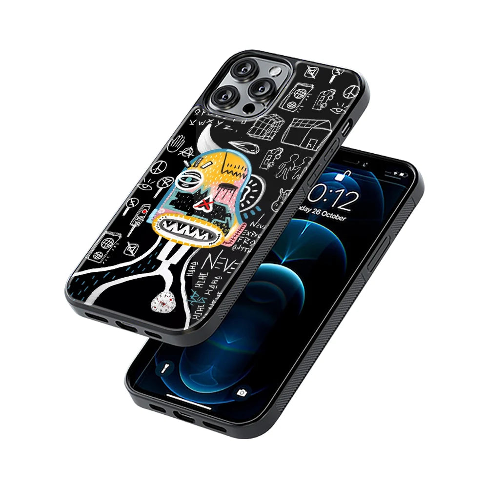 Protective Glass Back Phone Case Compatible with iPhone, Samsung, OnePlus, Pixel & More