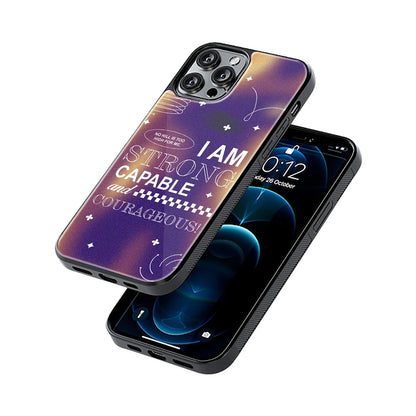 Protective Glass Back Phone Case Compatible with iPhone, Samsung, OnePlus, Pixel & More