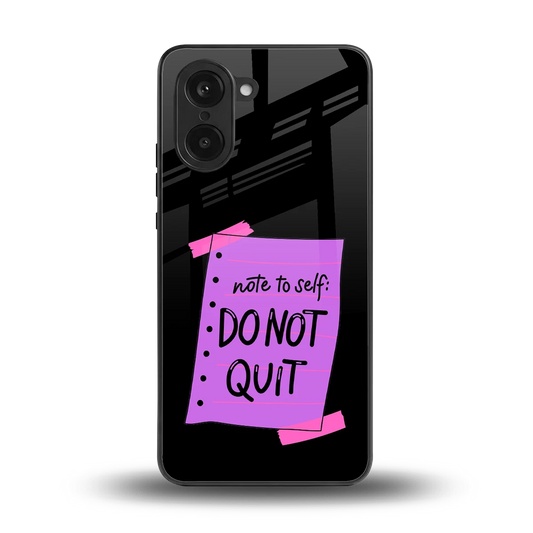 No Not Quit back phone cover | glass case for oneplus nord ce5 5g