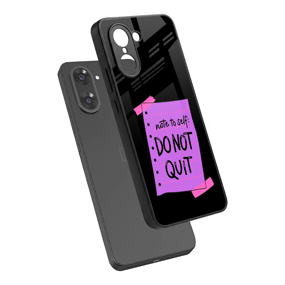 No Not Quit sleek oneplus nord ce5 5g cover with tempered glass back and TPU edges