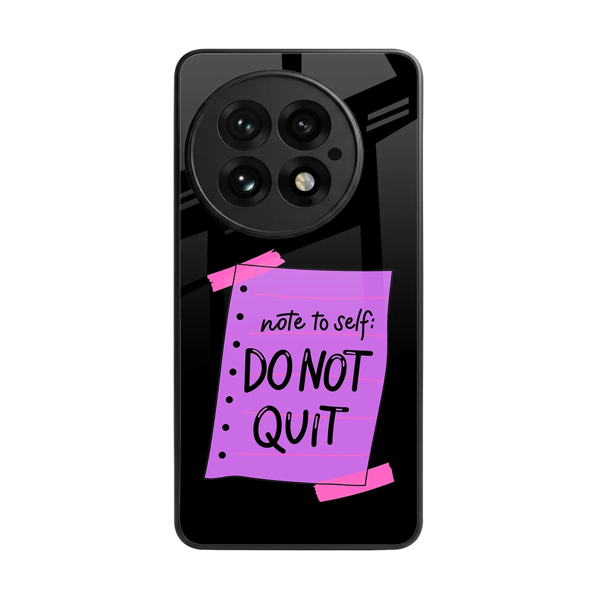 No Not Quit back phone cover | glass case for oneplus 13