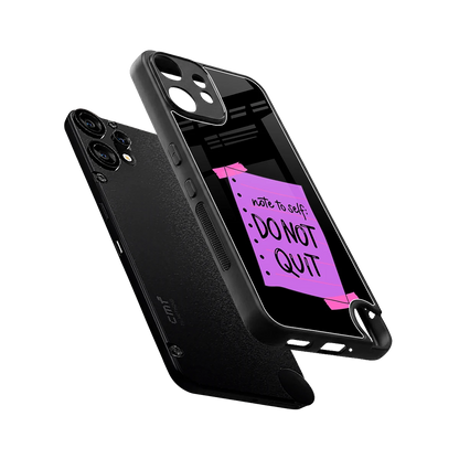 No Not Quit sleek cmf nothing phone 2 pro cover with tempered glass back and TPU edges