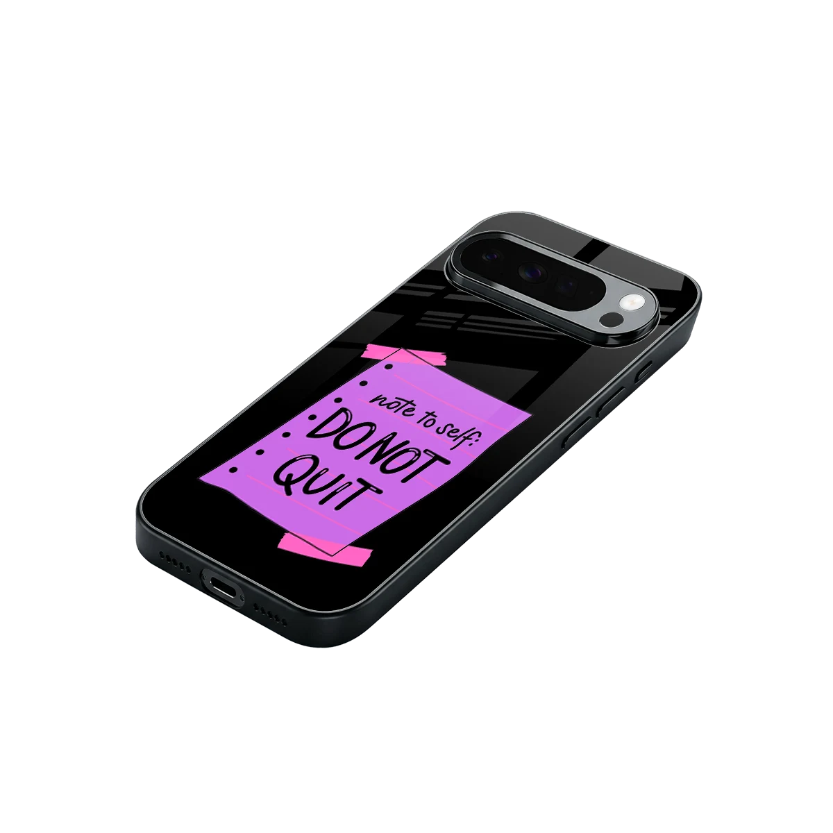 No Not Quit stylish phone case for google pixel 10 pro xl | glossy glass and slim fit