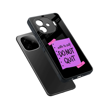 No Not Quit sleek iqoo neo 10r 5g cover with tempered glass back and TPU edges