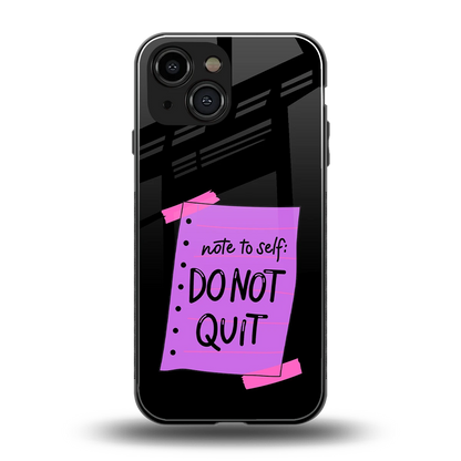 No Not Quit back phone cover | glass case for iphone 13 mini