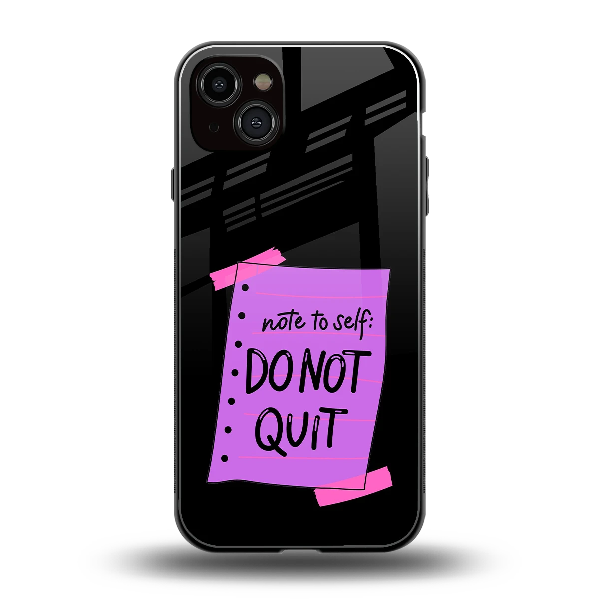 No Not Quit back phone cover | glass case for iphone 14 plus