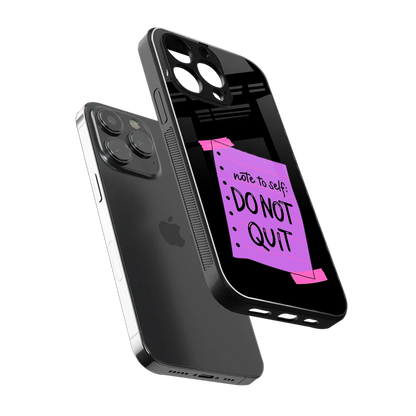 No Not Quit sleek iphone 15 pro max cover with tempered glass back and TPU edges