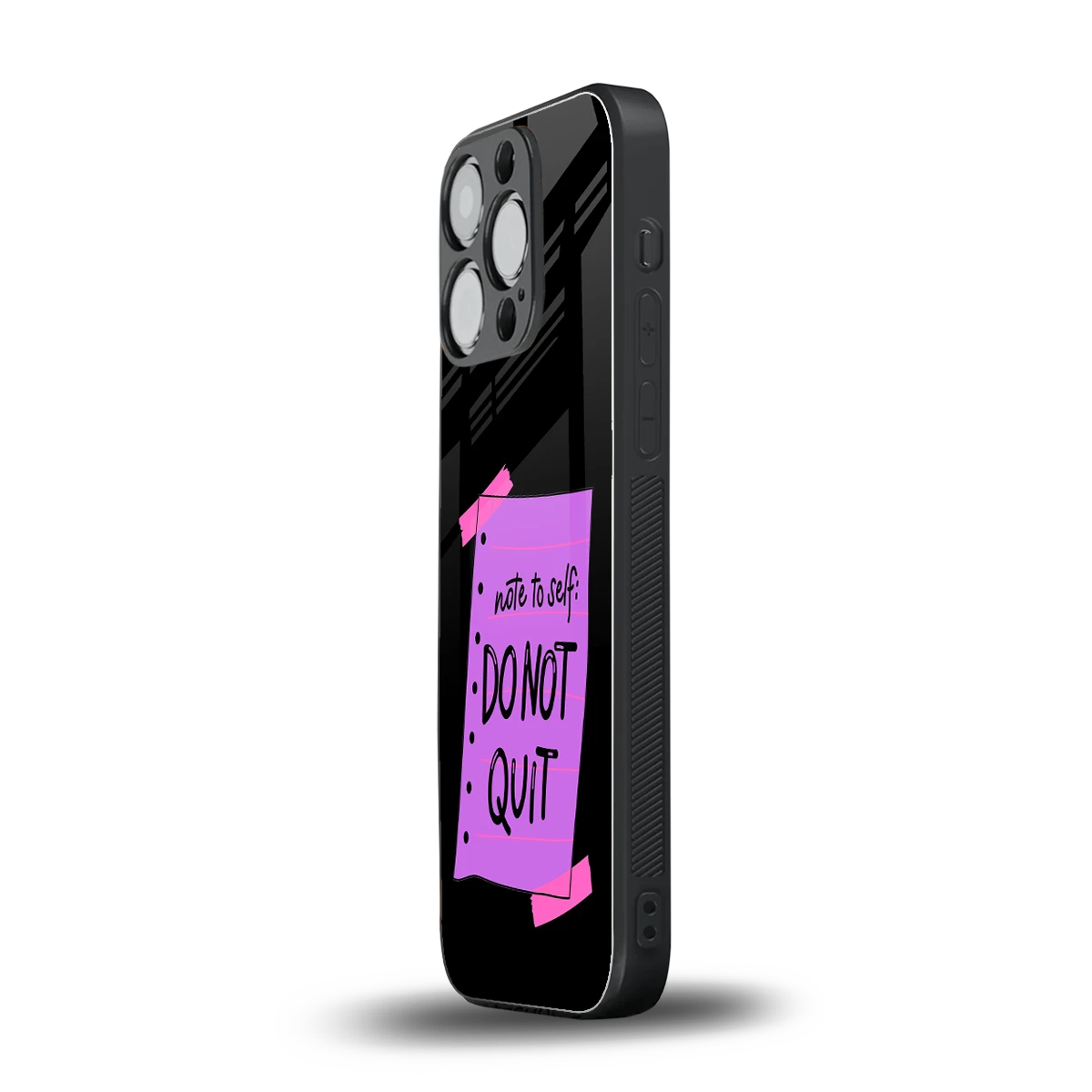 No Not Quit iphone 15 pro mobile cover | shockproof glass phone case