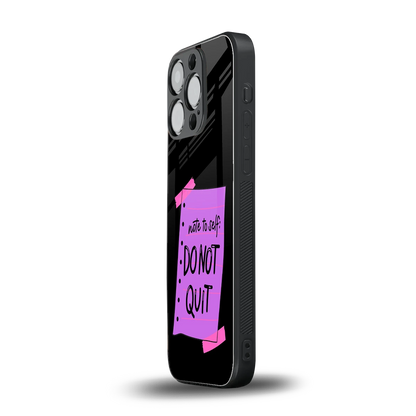 No Not Quit iphone 15 pro mobile cover | shockproof glass phone case
