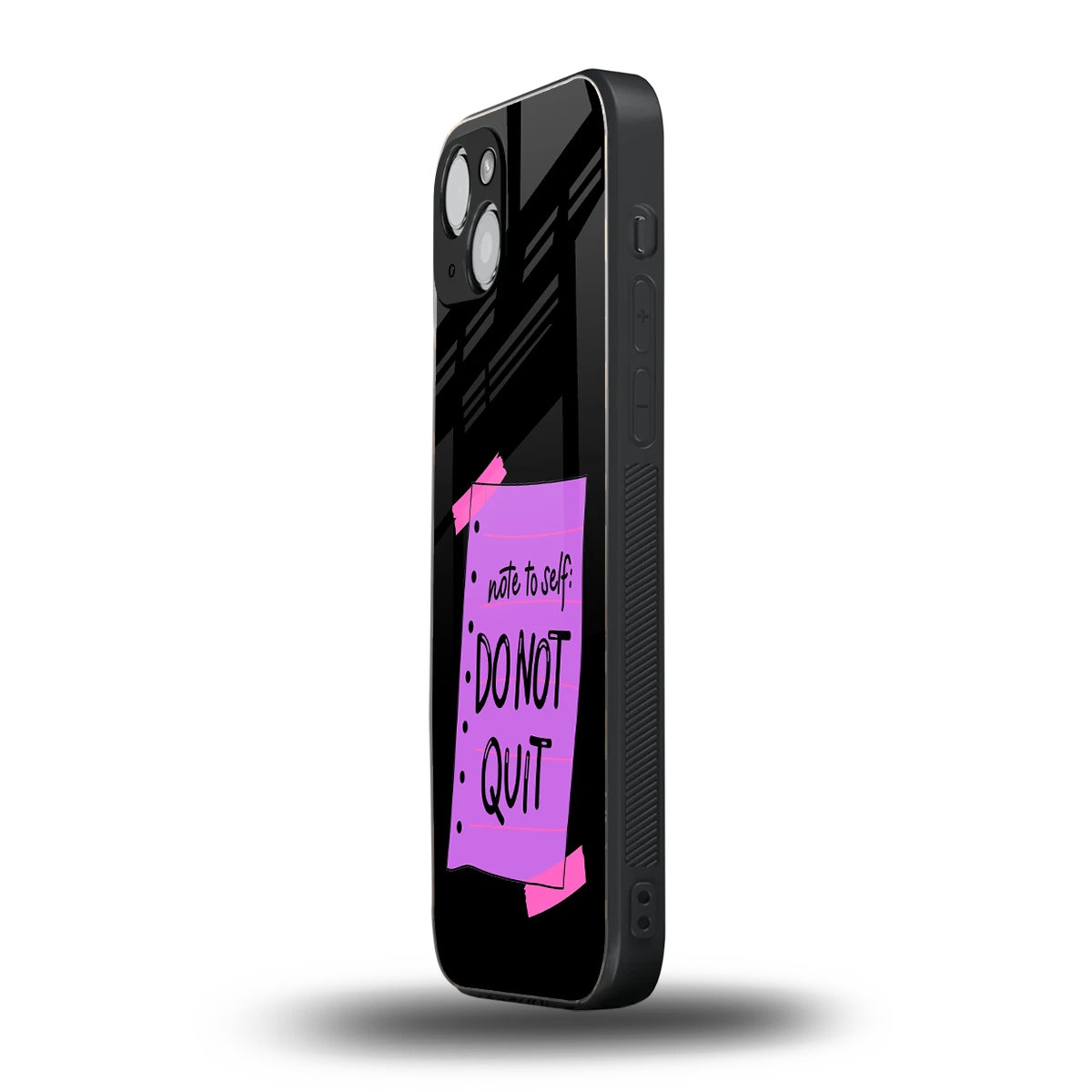 No Not Quit iphone 15 mobile cover | shockproof glass phone case