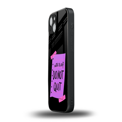 No Not Quit iphone 15 mobile cover | shockproof glass phone case