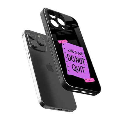 No Not Quit sleek iphone 15 pro cover with tempered glass back and TPU edges