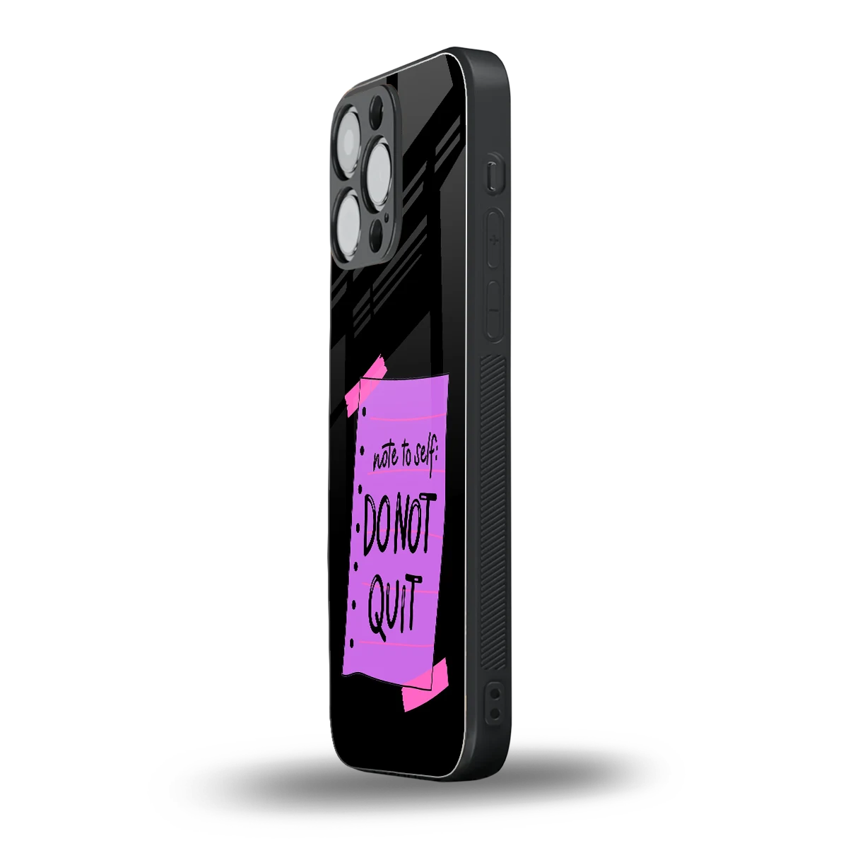 No Not Quit iphone 16 pro max mobile cover | shockproof glass phone case