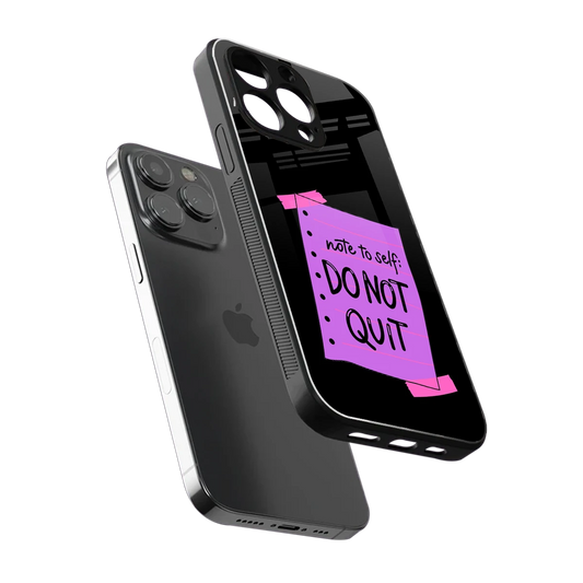 No Not Quit sleek iphone 16 pro cover with tempered glass back and TPU edges