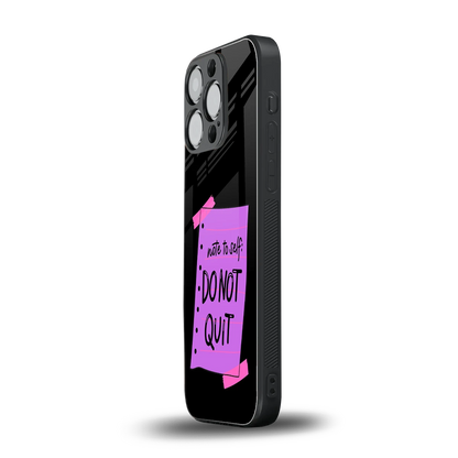 No Not Quit iphone 16 pro mobile cover | shockproof glass phone case