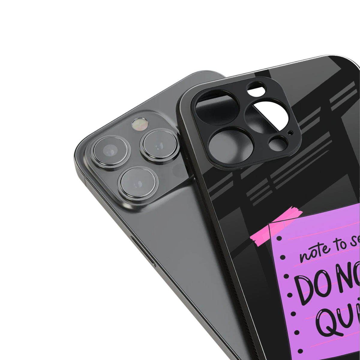 No Not Quit Phone Case for Iphone 16 | Glass Case