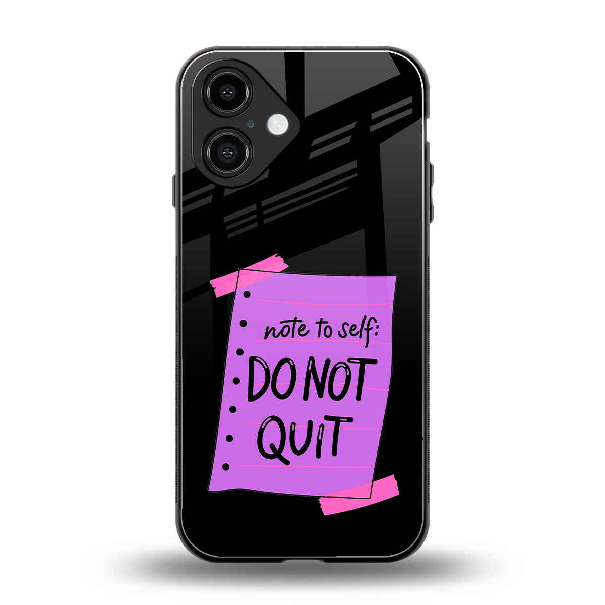 No Not Quit Phone Case for Iphone 16 | Glass Case