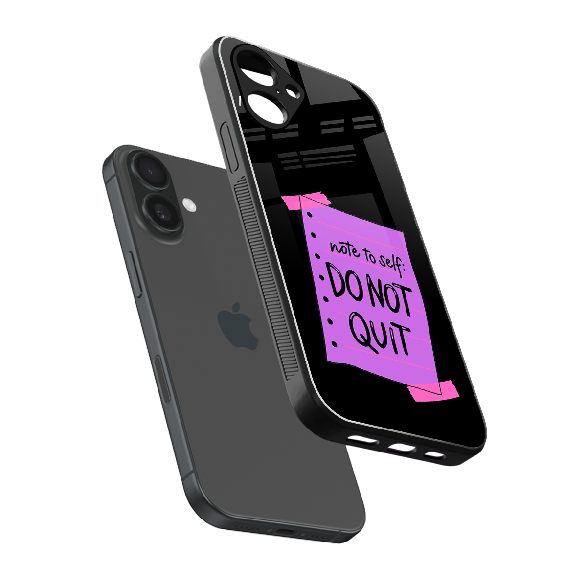 No Not Quit Phone Case for Iphone 16 | Glass Case