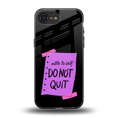 No Not Quit back phone cover | glass case for iphone 16e