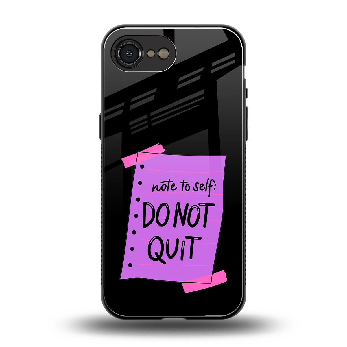 No Not Quit back phone cover | glass case for iphone 17e