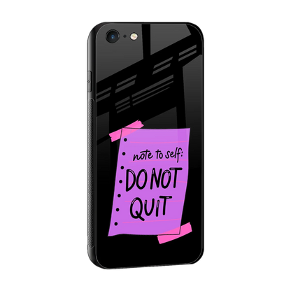 No Not Quit sleek iphone 6s plus cover with tempered glass back and TPU edges
