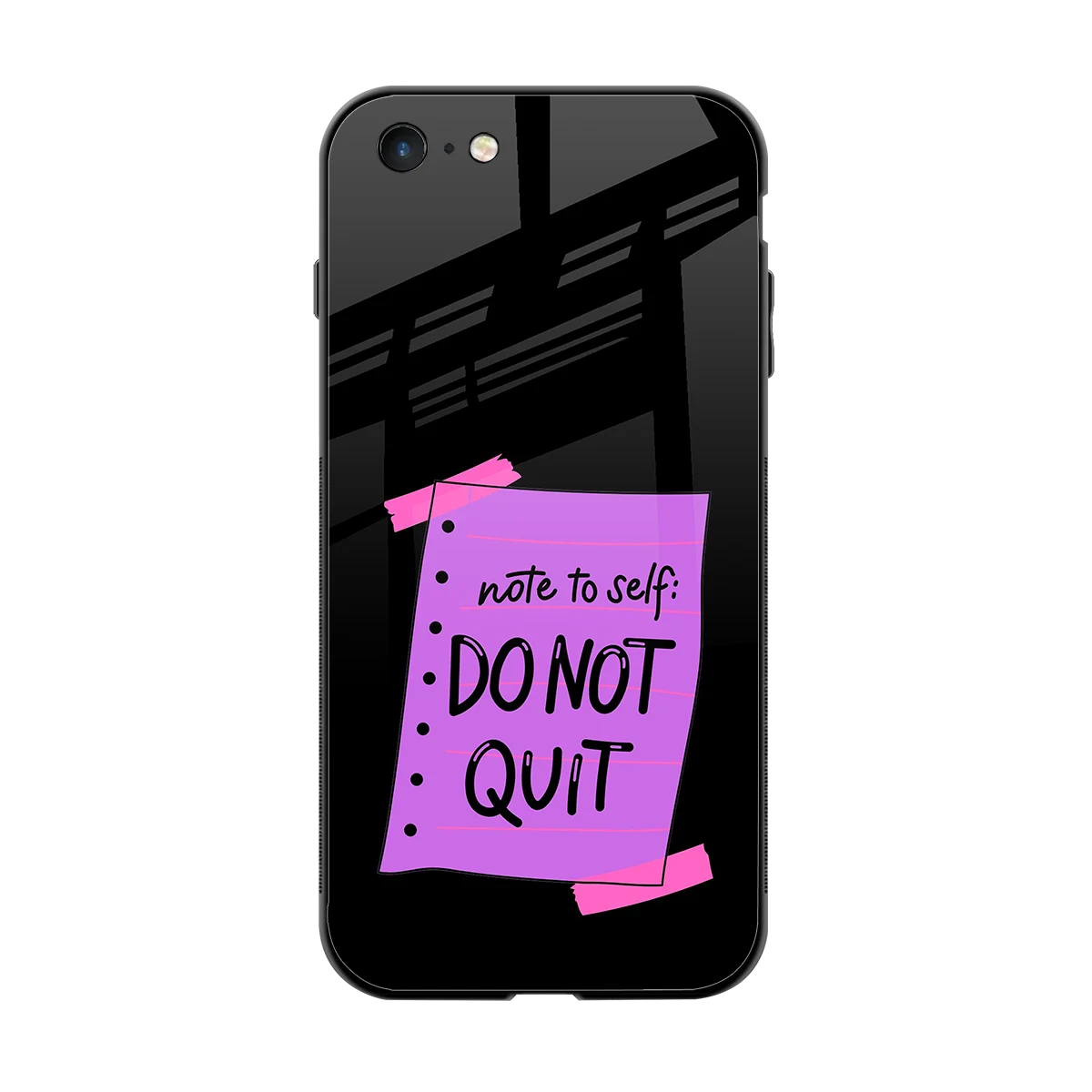 No Not Quit back phone cover | glass case for iphone 6s plus