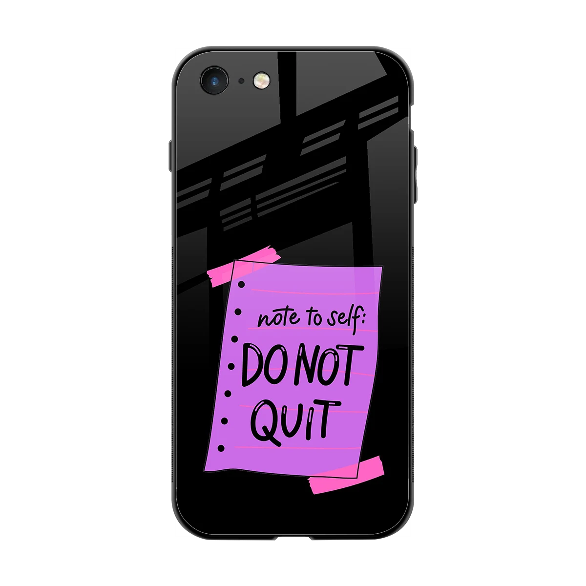 No Not Quit back phone cover | glass case for iphone 7