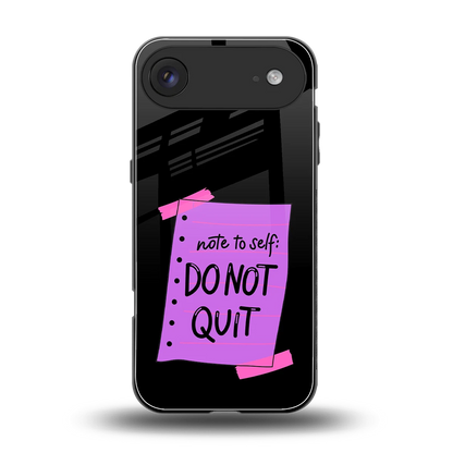 No Not Quit back phone cover | glass case for iphone air