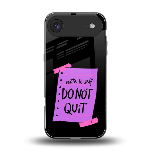 No Not Quit back phone cover | glass case for iphone air