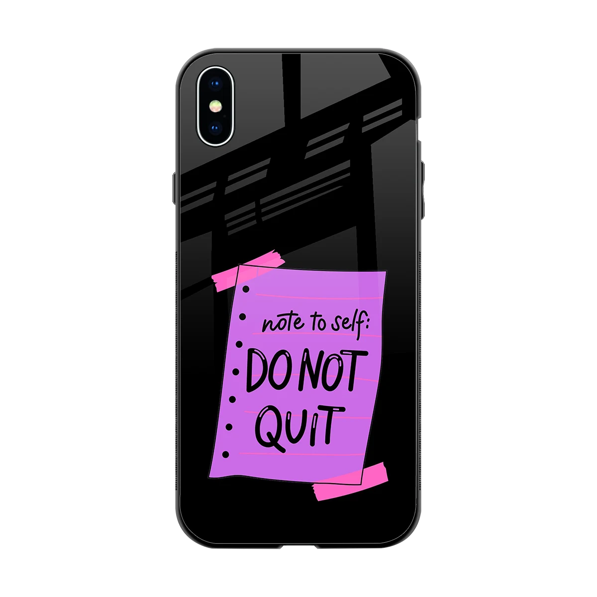 No Not Quit back phone cover | glass case for iphone xs max